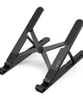 Ergonomic Laptop Stand For 10 To 14 Inch Laptops Portable Riser With 8 Adjustable Angles From 25 To 45 Degrees And Height From 3.5 To 6.3 Inches Fits Notebook Computers Black