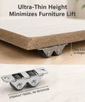 Mini Fixed Drawer Rubber Caster Wheels Featuring A Slick Low Profile Build That Rolls Smooth As Butter And Stays Dead Steady For Zero Drama Furniture Glide Every Time, showcasing 0.52 inch height.