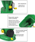 Effortless Hand Crank Seed Spreader 1.5L For Garden And Lawn with gear adjustment and environmentally friendly materials