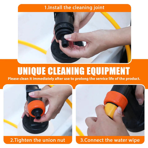 Cleaning process for Power HVLP Paint Sprayer With 3 Spray Patterns And 4 Nozzle Sizes For Furniture Cabinets Fences Walls And More