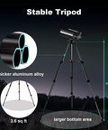 Compact Catadioptric Telescope With 60mm Aperture And 830mm Focal Length For Adults on sturdy aluminum tripod, easy setup