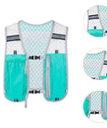 Front view of Run Ready Hydration Vest Lightweight Running Backpack with Adjustable Water Bag and Multiple Pockets Waterproof Gear