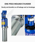 Built Tough 50 Ton Hydraulic Gear Puller With Adjustable Two Or Three Jaw Setup To Knock Out Stubborn Bearings And Hubs Fast Without Any Sweat Every Time, close-up of one-piece molded hydraulic cylinder.
