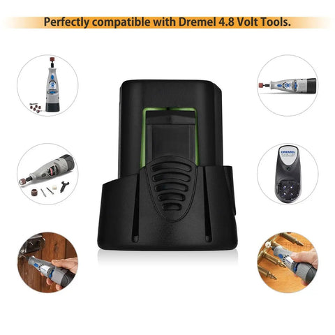 Beefed Up Replacement Battery For Dremel 7300 Series Cordless Rotary Tool 4.8V 3000mAh NiMH Power Pack For 7300N8 And 7300PT