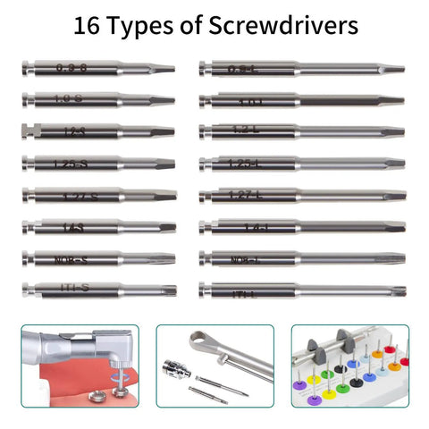 Universal Dental Electric Implant Torque Wrench Kit Adjustable Ratchet 0 To 70 Ncm Stainless Steel Prosthetic Driver Set With 16 Bits For Secure Precision Screw Repair Tool High Quality Grip