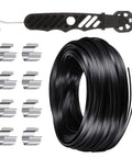 Window Screen Repair Kit With Rubber Splines And Bearing Roller, Easy Removal Hook, Press Wheel And Screen Retainer Tools