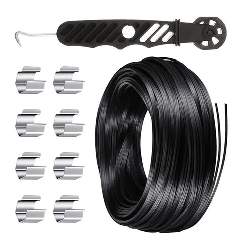 Window Screen Repair Kit With Rubber Splines And Bearing Roller, Easy Removal Hook, Press Wheel And Screen Retainer Tools