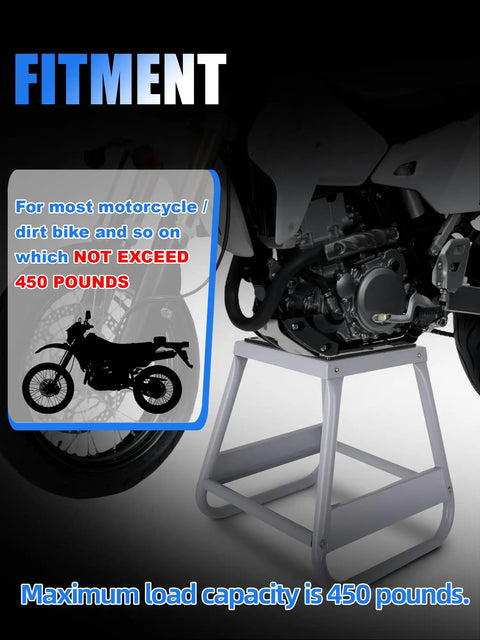 Beefy Dirt Bike Stand With Anti Slip Surface 450 Lbs Capacity Universal Detachable Motorcycle Lift Box Stand for bikes.