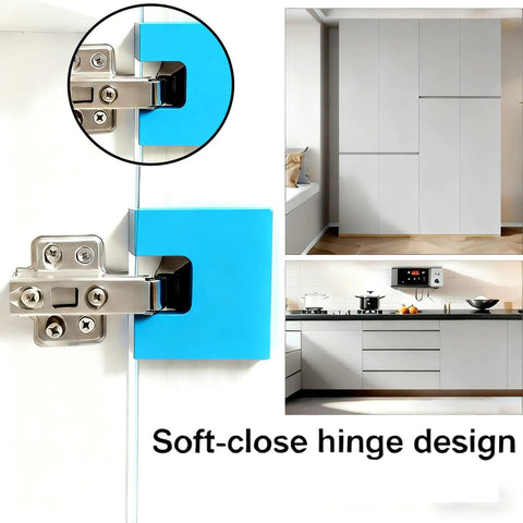 Magnetic Hinge Alignment Jig For Quick No Drill Door And Cabinet Installations With Accurate 2mm Groove Guide For Latch And Door Jamb Cutting Includes 6 Pieces