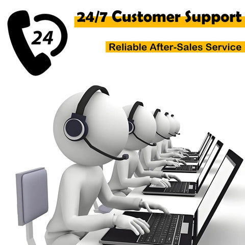 24/7 Customer Support and reliable after-sales service illustration