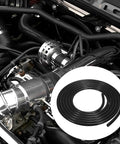 Top Tier Silicone Vacuum Hose Kit With Heavy Duty 130 PSI Lines And Massive Connector Set For Durable Auto Piping Repairs On Multiple Vehicle Mods That Actually Last. Black silicone hose coil in engine bay