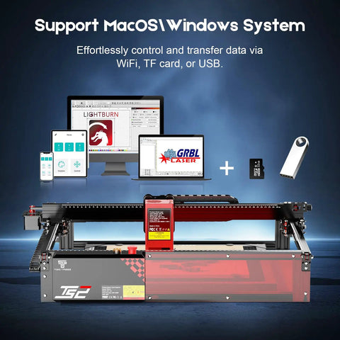 Badass Precision Laser Engraver And Cutter With Huge 450X410 Millimeter Workspace Straight Up Built For Smooth Carving On Wood Metal Acrylic Glass And Stainless Steel
