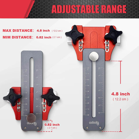Thin Rip Jig For Table Saws And Routers, Safe Quick Narrow Strip Rip Guide For Repetitive Cuts, durable aluminum with adjustable range.