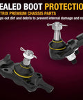 Honda Front Lower Ball Joint Kit For Honda Insight 2010 2011 And Honda Fit 2009 2014 Beefy Steel Construction With Cotter Pins Direct Replacement 2 Piece Assembly OEM Grade Chassis Parts, sealed boot