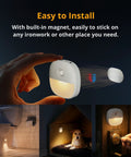 Must Have Rechargeable Motion Sensor Night Light Stick On LED Light USB Powered Dimmable 1 To 20 Lm with magnetic installation