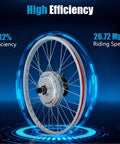 24 Inch Electric Bicycle Conversion Kit With 750W Front Wheel displaying high efficiency and riding speed