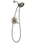 Linden 17 Series Dual Function Shower Trim Kit With 4-Spray In2ition 2-In-1 Handheld Shower Head And Hose Stainless Steel T17294-SS-I