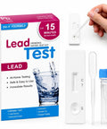 Straight Up Lead Water Test Kit For Tap And Well Water To Check Your Home And Protect Your Fam With 5 Parts Per Billion Detection Sensitivity So You Know What Ya Drinking Is Safe At Home All Year Round components and packaging