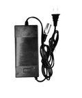 Replacement Ebike Battery Charger 54.6V 2A With 3 Pin XLR Plug for 13S 48V Li Ion Pack, showing charger with plug and cable