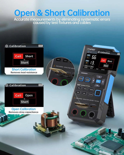 Pro Grade LCR Meter 100kHz With 19999 Counts Auto Component Detect Capacitance Resistance Inductance Testing ESR Q D Theta