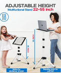 Adjustable Tripod Projector Stand For 22 To 55 Inch Displays With Phone Holder Heavy Duty DJ Equipment Stand for diverse use