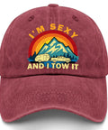 Vintage Camping RV Camper Truck Hat For Women Funny Saying Adjustable Cap With Back Strap For Outdoor Adventures And Travel.