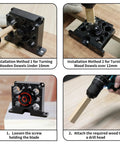 Tool Free Adjustable Wood Dowel Maker Jig Kit With Sharp Carbide Blades For Lightning Fast Tenon Cutting Quick Click Size Changes Skip The Hassle Delivers Smooth Results For Everyday Woodworking Builds installation methods for wooden dowels under and over 12mm.