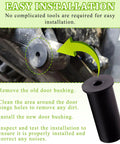 8 Piece Door Bushing Kit For Pioneer UTV Doors, Easy Rattle Fix installation process with close-up of bushing.