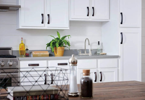 Parkwood Two Handle Kitchen Faucet Deck Mount in Stainless with Aerated and Spray Options, ADA Compliant, Sleek Curved Spout