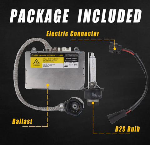 Xenon HID Headlight Ballast Module Replacement For Lexus IS300 ES300 LS430 SC430 with connector and D2S bulb