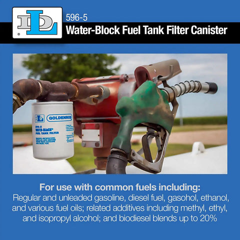 Goldenrod Water Absorbing Fuel Filter Replacement Canister With 10 Micron Filtration For Gasoline Diesel Ethanol And Biodiesel
