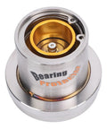 2 Pack Boat Trailer Bearing Protectors With Covers, Stainless Steel Center Grease Cap, 2.717 Inch Diameter, close-up view