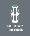 Logo for Torx Screwdriver Set With Kraftform Plus Handle And Rack 6 Piece, displaying Take It Easy Tool Finder text.
