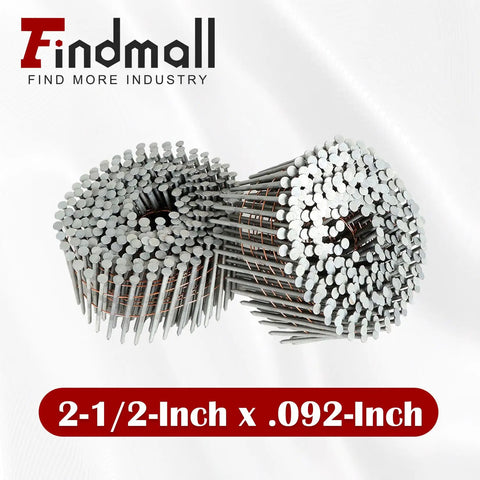 3600 Count Siding Nails Two And One Half Inch By Point Nine Two Inch Fifteen Degree Ring Shank Hot Dipped Galvanized