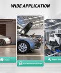 Image showing wide application of Dope Auto Body Dent Repair Kit With 9 Piece Hammer And Dolly Set Steel Tool Kit for cars in garages.
