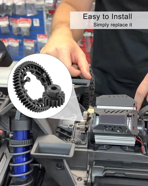 RC Spur Gear Set 54T 18T Pinion for Traxxas X Maxx XO1 Revo 2.0 VXL installation guide.
