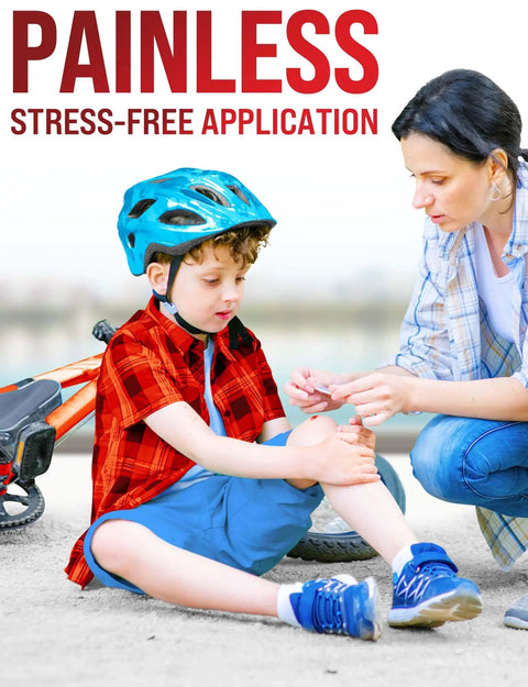 Application of Butterfly Bandages Wound Closure Strips Kit 24 Pack Featuring Three Types For Quick Pain Free Closure Of Small Cuts