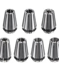 7 Piece ER11 Spring Collet Set 1/16 Inch To 1/4 Inch Chuck For CNC Milling Lathe Machines, High Precision 40Cr Steel Collets