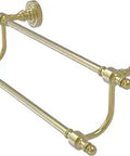 Retro Dot Collection 18 Inch Double Towel Bar Satin Brass With Concealed Mounting Hardware And Solid Brass Construction For Easy Install