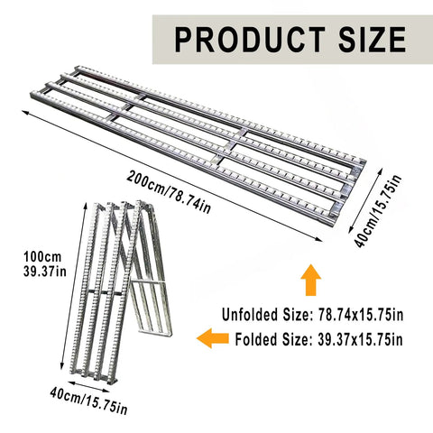 Collapsible Conveyor Roller System For Warehouse Unloading Foldable Unpowered Gravity Belt Table unfolded and folded dimensions