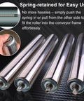 Heavy Duty Stainless Steel Conveyor Rollers 1 Inch To 2 Inch Diameter 10 To 60 Inch Long 2 Pack Gravity Transmission Replacement Parts