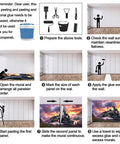 Installation steps for Train Mural Wallpaper for Bedroom and Living Room Steam Locomotive 3D Wall Murals Not Peel and Stick Durable Fabric Backdrop with Sequential Strips for Easy Setup and Rich Vintage Railroad Vibe.