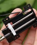 5 Pcs Heavy Duty Linear Actuator 30mm Stroke 2 Phase 4 Wire Electric Push Pull Slider showing internal mechanism and motor connections.