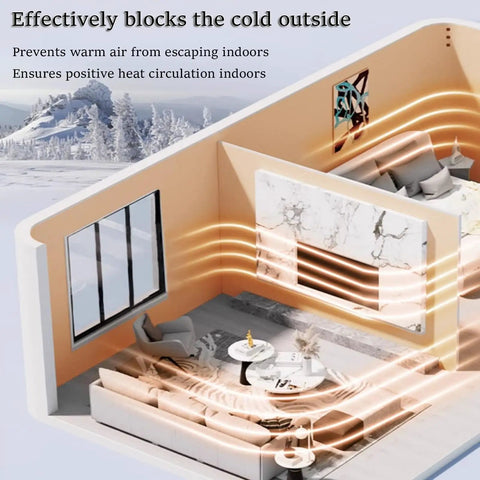 Image illustrating how Six Millimeter Snap And Stay Wall Panels With Aluminum Foil Backing Moisture Resistant Thermal Insulation Wallpaper can block cold.