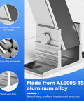 Close-up view of Two Pack Adjustable Tilt Solar Panel Mount Brackets Aluminum Alloy showing material texture and design details.
