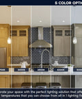 Image of kitchen showcasing Ace 4 Inch LED Canless Downlights With J Box 12W Dimmable Recessed Ceiling Lights 1160 Lumens 5CCT.