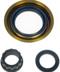 Heavy Duty Cast Iron Rear Differential Pinion Flange Direct Bolt On Replacement For Select Chevy And GMC Trucks, showing components and seals.