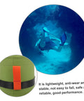 Heavy Duty Diving Tank Strap Kit For Scuba Cylinder Band Replacement in use underwater with diver, close-up of strap detail