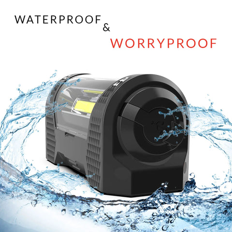 Ultra Portable Flood Light With Rotating Beam 350 Lumen Rechargeable LED Cordless Work Light Magnetic Base IPX4 Waterproof