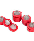 20 Pieces Stainless Steel Filter Hose Washers Inlet Screen Fix It Kit For Five Eighth Inch Washing Machines And Three Quarter Inch Garden Hose Connectors Durable Rubber Gaskets With Rust Resistant Metal Construction on white background